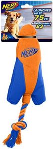 Nerf Dog Ultraplush Trackshot Arrowhead Launcher Toy, Medium, Orange/Blue