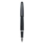 Pilot Metropolitan Fine Writing Fountain Pen, Black Barrel, Classic Design, Medium Point, Black Ink -91107
