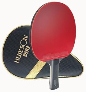 Premium Ping Pong Paddle Set, Table Tennis Racket Set Soft Sponge Rubber, Steady Performance with Consistent Control, Carry Bag Included