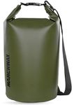 MARCHWAY Floating Waterproof Dry Bag 5L/10L/20L/30L/40L, Roll Top Sack Keeps Gear Dry for Kayaking, Rafting, Boating, Swimming, Camping, Hiking, Beach, Fishing (Army Green, 40L)