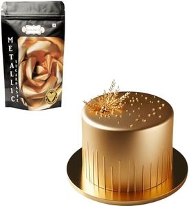 Confect Glistening Gold Fondant | Edible Metallic Fonadant | Chefs Choice Gold Fondant for Cake Decorating - 8.8 Oz