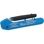IDEAL Electrical 33-632 LinearX3 Coax Compression Tool, Compression Tool for F/BNC/RCA connectors, w/ [4] RTQ XR RG-6/6 Quad F Connectors