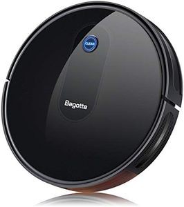 Bagotte BG600 Robot Vacuum Cleaner Mop,Upgraded 1500Pa Strong Suction, 2.7 in, Super Quiet, Smart Self-Charging Robotic Vacuum Cleaners, Auto Sweeper for Hardwood Floor Carpet Tile Pet Hair Care