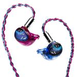 HiFiGo Kinera Celest PhoenixCall 1 DD+2BA+2 6mm Micro Planar Drivers in-Ear Monitors, 5 Hybrid Drivers IEMs in-Ear Earphones (Purple-Blue, 3.5mm)