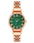 Anne Klein Women's Bracelet Watch, Rose Gold/Green