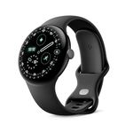 Google Pixel Watch 4 (45 mm) - Android smartwatch with Domed Display, Comprehensive Health and Fitness Tracking and Help from Gemini - Matte Black Aluminium Case - Obsidian Active Band - Wi-Fi