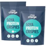 80% Protein Soya Crispies - High Protein for Adults and Kids - Healthy, Gluten Free Vegan Snack - Low Fat Food, No Sugar Crispies (1kg)