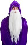 Wicked Costumes Adult Deluxe Long White Beard Fancy Dress Accessory