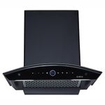 Elica 60cm 1600 m3/hr BLDC Filterless Autoclean Kitchen Chimney with 15 Years Warranty | PRO PLUS FL BLDC HAC LTW 60 MS NERO | Black | Touch Control with Round RPM Display + Motion Sensor