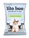 Tito Boo Premium Clumping Cat Litter - 05kg + 01Kg UnScented Scoopable Smart Bentonite Sand - Total 6Kg