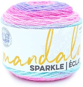 Lion Brand Yarn Mandala Sparkle Yarn, Draco, 1 Count (Pack of 1)