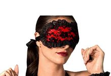 exciting Lives Satin Eye Mask Sleep Mask, Adjustable Satin - Gift for Girlfriend, Wife - Soft Satin Eye Covers for Couple, Travel, Nap, Meditation For Women, Red