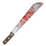 Fancy Dress VIP Express 51cm Halloween Machete Bloody Cleaver Knife Plastic Toy Prop Weapon Killer Clown Accessory