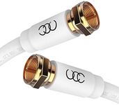 White RG6 Coaxial Cable Connectors 