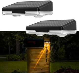 Flupuro Solar Mailbox Lights 2 Pack, Outdoor Waterproof House Number Light, Dusk to Dawn Address LED Lighting, Light up Wall Sign, 3000/4500/6000K