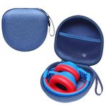 Kids Headphones Case for iClever HS19/BTH12/noot products/EarFun K1/Candy Bila/IMYB Foldabe Kids Headphones, Blue (Case Only)