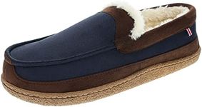 IZOD Men's Two-Tone Moccasin Slippe