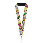 Buckle Down Lanyard - 1.0 - Beauty & the Beast Be Our Guest Scenes Accessory, Multi-Colored, One-Size