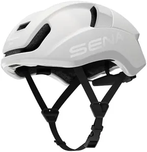 Sena S1 Mesh Intercom Smart Road Cycling Helmet (Matte White, Medium)
