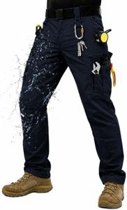 ZITY Men's Tactical Cargo Work Pants for Men Relaxed Fit 9 Pockets Ripstop Heavy Duty Water Resistant for Construction Hiking