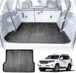 X-CAR Heavy Duty Cargo Rubber Mat Boot Liner Compatible with Toyota Prado 150 Series 7 Seater 2009 2010 2011 2012 2013 2014 2015 2016 2017 2018 2019 2020 2021 2022 2023 2024