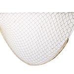 Fish Netting Decoration, 6.56ft x 3.28ft Nautical Fishing Net Wall Hanging Decoration Fishing Net Mediterranean Style Photo Display Netting for Party Wall Hanging Decoration (Beige)