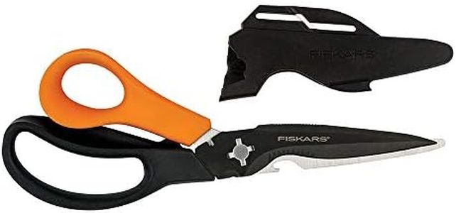 Fiskars Garden Scissors, 7-in-1 Garden Shears Multi-Tool with Sheath, Great for Plant Trimming, Cutting Nursery Pots, Bags, and Wire