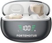 Hearing Aids for Seniors with Hearing Loss, latest Rechargeable 16-Channel Digital Hearing Aid with Intelligent Noise Cancelling, Invisible Hearing Amplifier With Portable Charging Case(Black)