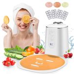 Ongerce Face Mask Maker with 32 Pcs Collagen, Face Mask Machine, DIY Natural Fruit Vegetable Mask Maker, Make Your Own Face Masks, Intelligent Voice, Automatic Cleaning, for SPA Facial Skin Care