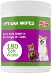 180 Count Dog Ear Cleaner Wipes ,Do