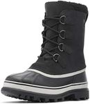 SOREL - Men's Caribou Waterproof Boot for Winter, Black, Dark Stone, 12 M US