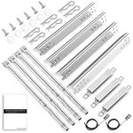 Uniflasy Grill Replacement Parts for Charbroil Advantage 4 Burner 463344015, 463343015, 463432215, 463240015 Gas Grill 3 Burner 463464315 466434315 463436815 Heat Plate, Grill Burner, Carryover Tube