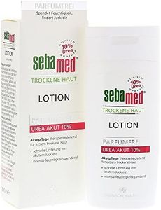 Sebamed - Lozione idratante con Urea Akut 10%, per uomini e donne, senza profumo, con olio di mandorle dolci, per pelli secche, allevia notevolmente il prurito e aiuta la pelle a tornare liscia