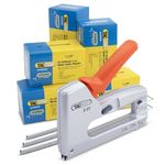 Tacwise 1787 Z-CT Heavy Duty Duo Metal Cable Tacker with 25,000 White Staples, Uses CT-45 and CT-60 Staples