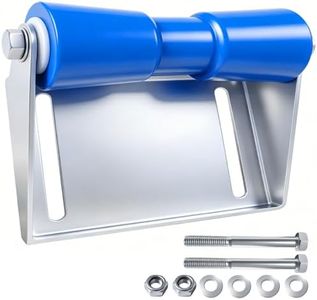JFATXTT 12" Boat Trailer Rollers with Galvanized Steel Brackets PU Keel Roller Assembly Kit with Mounting Hardware for Easy Boat Launch & Retrieval
