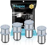 Alopee 4 Pack 2357 Brake Light Bulb 1157 Led Bulb Red Brake Light Bulb Replacement for 2057 7528 BAY15D P21/5W Led Tail Light Bulb Motorcycle Brake Light 12/24V