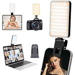 Selfie Light for iPhone, 80 LED Portable Light with 5 Light Modes, Phone Light for Video Recording, Rechargeable Video Light for Phone, IPad, Laptop, Makeup, Live Stream, TikTok, Vlog