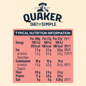 Quaker Oat So Simple Original Porridge Sachets, 10-Pack
