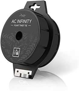 AC Infinity Twist Ties with Built-in Cutter, 100m (328 ft.) All-Purpose Reusable Black Wire Plant Ties, for Gardening, Plant Support, and Home Office Organization
