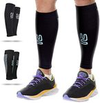 Modetro Sports Calf Compression Sleeves - Leg Sleeves for Men and Women - Support Brace for Running Flights Shin Splints