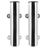 Amarine-made Boat Marine Fishing Stainless Steel Side Mounted Transom Mounted Rod Holders with Weld Brackets (2-Pack)