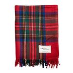 The Scotland Kilt Company Scottish Throw Large Wool Tartan Rug in Royal Stewart - Warm Picnic Travel Blanket - 60 x 70”