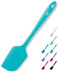 DI ORO Seamless Series Large Silicone Spatula - 600°F Heat-Resistant Rubber Kitchen Spatula - Perfect for Baking, Cooking, Scraping, and Mixing - Food Grade, BPA Free, LFGB Certified Silicone (Teal)