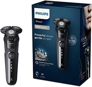 Philips Series 5000 Shaver — Wet and Dry Electric Shaver, Beard, Stubble and Moustache Trimmer with SteelPrecision Blades (Model S5588/20),Black