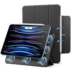 ESR for iPad Pro 11 inch Case, Rebound Magnetic Case,iPad pro case 11 inch (2022/2021/2020), Convenient Magnetic Attachment, Two-Way Stand, Full Pencil 2 Support,Auto Sleep/Wake, Black