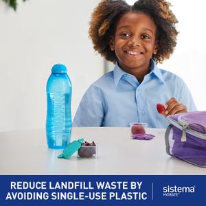 Sistema Twist 'n' Sip Sports Water Bottle 620ml – Leakproof, BPA-Free, Assorted