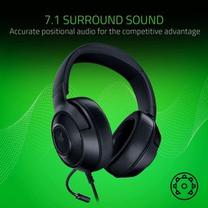 Razer Kraken X Lite Gaming Headset – Lightweight Over-Ear Audio