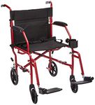 Medline Ultralight transport Chair, Red