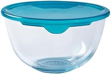 Pyrex Glass 0.5L Bowl with Lid, Green