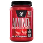 BSN Nutrition Amino X Supplement with Vitamin D, Vitamin B6 and Amino Acids, Fruit Punch Flavour, 70 Servings, 1 kg